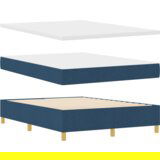  Box Spring postelja z ležiščem - Modra - 140x200 cm - Tkanina, (22053041) | Shoptok.si