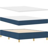  Krevet s uzglavljem i madracem - Plava - 140x200 cm - Tkanina | shoptok.hr