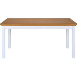 MID.YOU JEDILNA MIZA, masivno bor bela, barve hrasta | Shoptok.si
