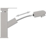  Slavina za umivaonik s funkcijom izvlačenja srebrna 157x172 mm | shoptok.hr