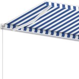 Samostojeća tenda na ručno uvlačenje 600 x 300 cm plavo-bijela | shoptok.hr