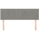  Uzglavlja svjetlosiva 144x5x78/88 cm baršunasta | Eponuda.com