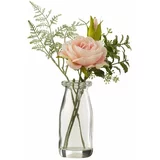 J-Line Umetni šopek v vazi Bouquet Roses In Vase