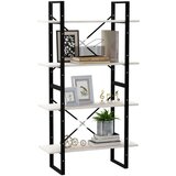 vidaXL ormarić za knjige s 4 razine bijeli 80x30x140 cm od borovine | shoptok.hr
