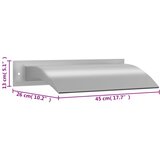 FONTANA za bazen srebrna 45x26x13 cm od nehrđajućeg čelika | shoptok.hr