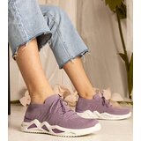 Gemre Purple women's sneakers with sock-like upper Miyana | Shoptok.si