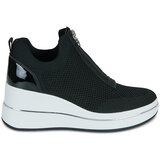 Michael Kors Visoke superge EMMY WEDGE ZIP SLIP ON Črna | Shoptok.si