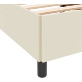  Konstrukcija postelje z vzmetnico krema 200 x 200 cm blago, (5000126230) | Shoptok.si