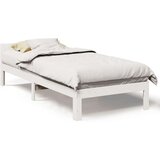 vidaXL Posteljni okvir brez vzmetnice bel 80x200 cm trdna borovina | Shoptok.si