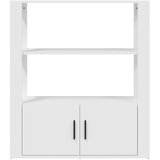  Komoda bijela 80 x 30 x 90 cm od konstruiranog drva | shoptok.hr