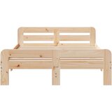 vidaXL Okvir kreveta bez madraca 200 x 200 cm od masivne borovine | shoptok.hr