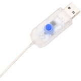  Božićna lampica u obliku ledenice 100 LED dioda toplo bijela 10 m akril PVC | shoptok.hr