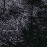  Čupavi tepih s visokim vlaknima crni 200x200 cm poliester | shoptok.hr