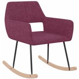 vidaXL Gugalni stol vijolično blago | Shoptok.si