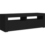 vidaXL TV omarica z LED lučkami črna 120x35x40 cm | Shoptok.si