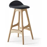 Hammel Furniture Okretna barska stolica crna/prirodna koža 79 cm Buck -
