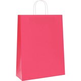  Papirnate vrećice 250 kom s ručkama ružičaste 32x12x42 cm | Eponuda.com