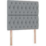  LED krevet za pohranu s madracem Svjetlosiva 90 x 200 cm | shoptok.hr