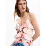 Desigual Haljina plava / puder roza / crvena | shoptok.hr