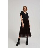 Marisse Chestnut Flared Midi Skirt | shoptok.hr