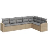  7-dijelni set vrtnih sofa od poliratana s jastucima bež | shoptok.hr