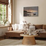  Slika - Claude Monet – Hauling a Boat Ashore Honfleur 120x80 Premium Print | shoptok.hr