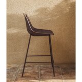 Kave Home Rjav kovinski/plastičen vrtni barski stol Quinby – | Shoptok.si