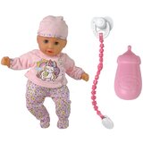 Lean Toys Otroška punčka Duda z zvokom – Roza pižama, samorog | Shoptok.si