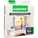 Traka za brtvljenje gumena bijela profil E, 6m