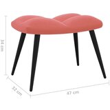  Stol za sproščanje s stolčkom roza žamet, (20597609) | Shoptok.si