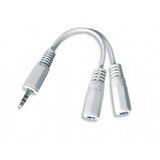 Gembird Audio kabl 3.5mm/2x3.5mm M/F 0,1 m, Beli Cene
