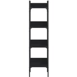 Police za knjige 4 razine crne 35x30x138,5 cm konstruirano drvo | shoptok.hr