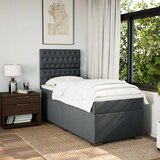  Krevet s oprugama i madracem tamnosivi 90x200 cm od tkanine | shoptok.hr