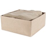 Compactor Bež tekstilna škatla za shranjevanje 28x12x12 cm Sandy – | Shoptok.si