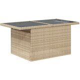 vidaXL 10-dijelni set vrtnih sofa s jastucima bež od poliratana | shoptok.hr