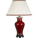 Elstead Lighting Elstead Lightbox Majin Tradicionalna namizna svetilka z 1 lučjo, Oxblood, z visokim senčnikom Empire, (22099500) | Shoptok.si