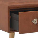 vidaXL Klupa s ladicama 80 cm smeđa od umjetne kože | shoptok.hr