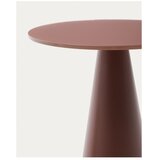 Kave Home Okrogla stranska mizica s stekleno mizno ploščo ø 35 cm Wilshire – | Shoptok.si