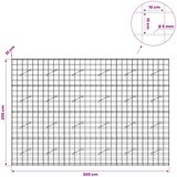  Gabion s žicom debljine 5 mm i mrežom 10x10 cm 300x10x200 cm Slike