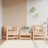Maison Chic Vrtni stoli - Stol za vrt z blazino 2 kosa trdna borovina JS2555, (21876158) | Shoptok.si