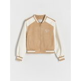 Reserved - Bomber jakna s vezom - bež | shoptok.hr