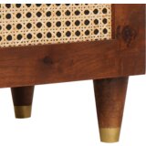 vidaXL Strani šal s predalom s polico s shranjevanjem z vrati Rjava 38 x 33.5 x 160 cm | Shoptok.si