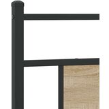  Posteljno vzglavje sonoma hrast 80 cm inženirski les in jeklo, (21829519) | Shoptok.si