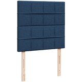 vidaXL Box spring postelja z vzmetnico modra 80x200 cm blago, (21261028) | Shoptok.si