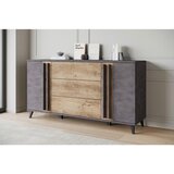 P & B Široka Komoda Helsinki, Barva Kostanja, Antracit | Shoptok.si