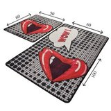  Kiss Multicolor Bathmat Set (2 Pieces) | Eponuda.ba