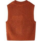  Dječji prsluk pleteni boja konjaka 92 | shoptok.hr