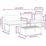  3-dijelni set vrtnih sofa od paleta s jastucima od drva bagrema | shoptok.hr