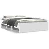 vidaXL Okvir za krevet bijeli 135x190 cm konstruirano drvo | shoptok.hr