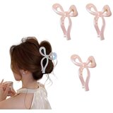 INF 3-delni set irizirajočih PMMA sponk metuljček za lase Pink, (5000327215) | Shoptok.si